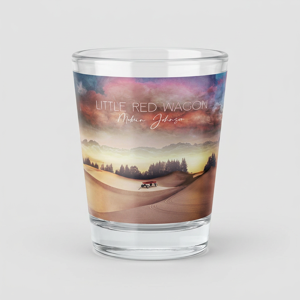 Little Red Wagon shot glass